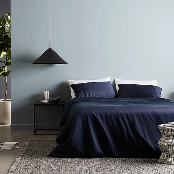 Ocean | Signature Sateen Duvet Cover Made with 100% Organic Bamboo #Color_ocean