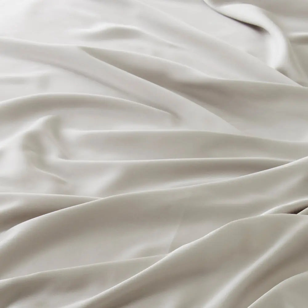 Moon | Signature Sateen Duvet Cover Made with 100% Organic Bamboo #Color_moon