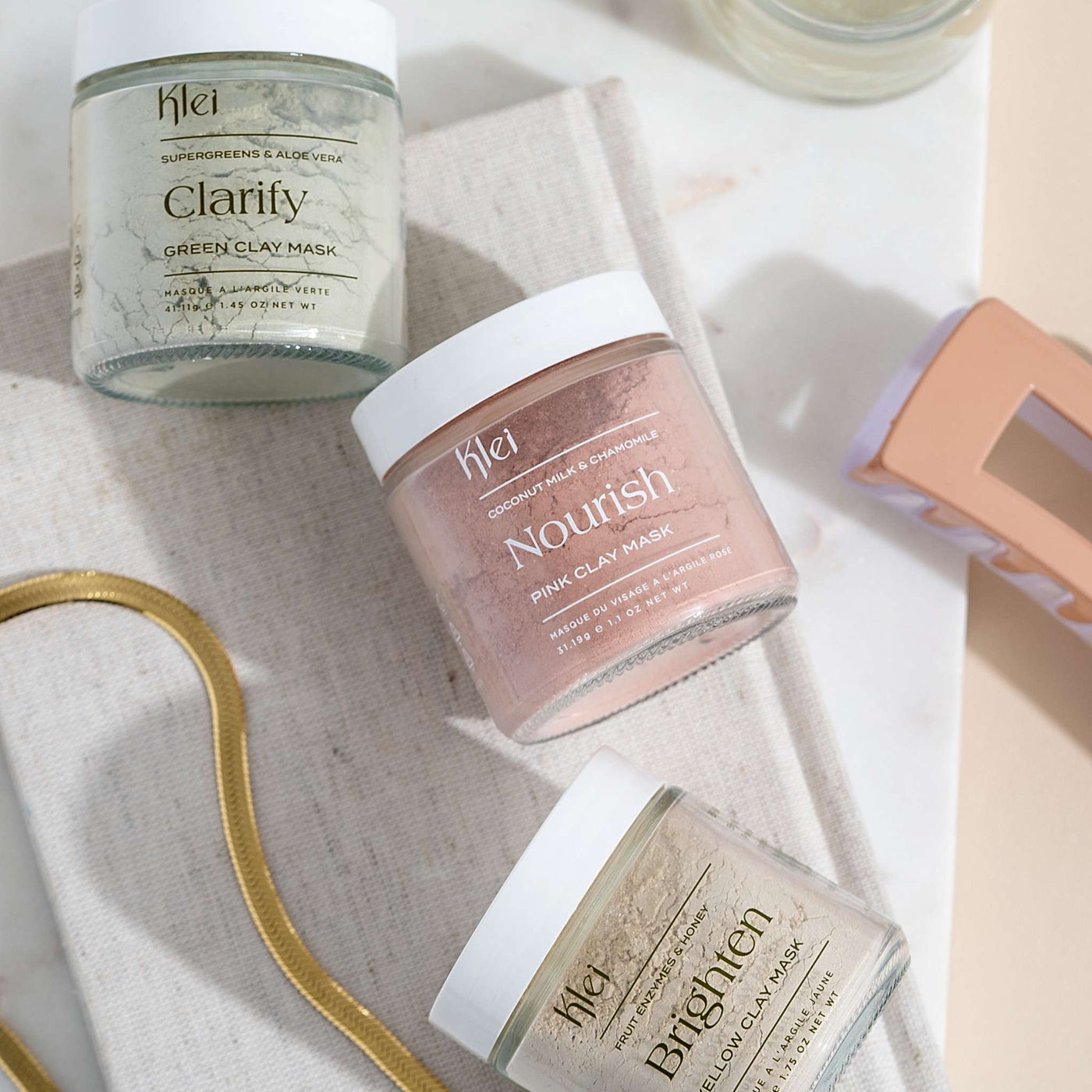 Nourish Coconut Milk & Chamomile Pink Clay Mask - Klei Beauty