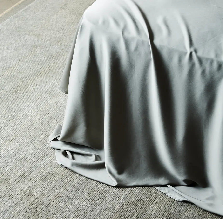 Sage | Signature Sateen Flat Sheet Made With 100% Organic Bamboo   #Color_sage