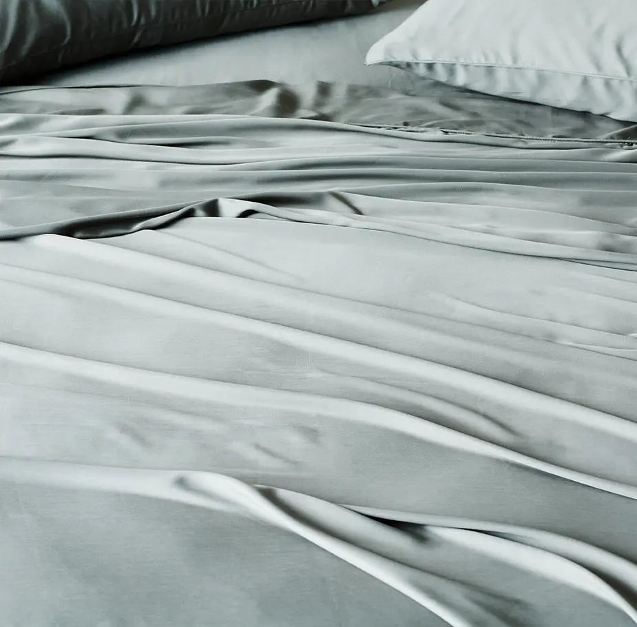 Sage | Signature Sateen Flat Sheet Made With 100% Organic Bamboo #Color_sage