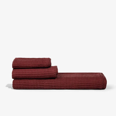 Sumac | Waffle Towel Set Made With 100% Organic Bamboo #Color_sumac